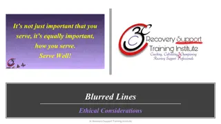 Ethical Considerations in Recovery Support Training Institute