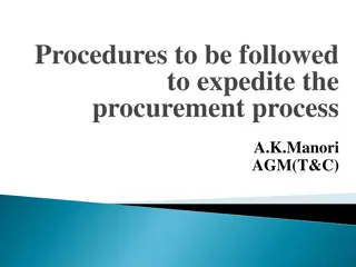 Efficient Procedures for Procurement Process Optimization