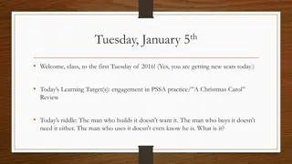 Engaging Tuesday Classroom with A Christmas Carol