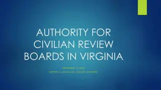 Insight into Civilian Review Boards in Virginia