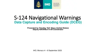 S-124 Navigational Warnings Data Capture and Encoding Guide Presentation