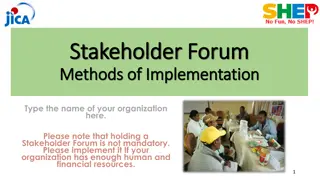 Implementation Guidelines for Stakeholder Forum in Agricultural Development