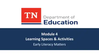 Enhancing Early Literacy Skills through Learning Spaces and Activities