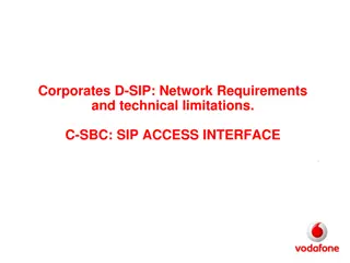 VF-Italy Network Requirements and Technical Limitations Overview