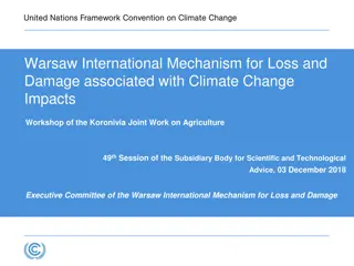 Warsaw International Mechanism for Loss and Damage: Addressing Climate Change Impacts