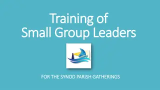 Synod Parish Gatherings for Church Reflection and Listening