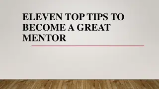 Eleven Top Tips to Become a Great Mentor