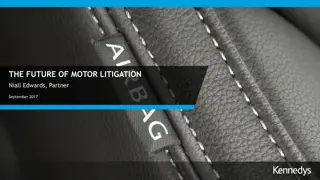 The Future of Motor Litigation - Navigating Change in the Legal Landscape