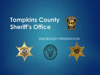 Tompkins County Sheriff's Office 2020 Budget Presentation Overview