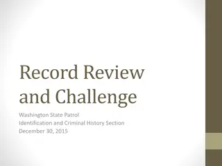 Washington State Patrol Record Review & Challenge Guidelines