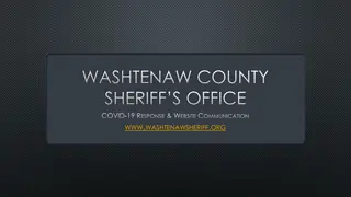 Washtenaw County Sheriff's Office COVID-19 Response & Website Communication