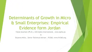 Determinants of Growth in Micro & Small Enterprises: Empirical Evidence from Jordan