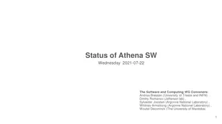 Athena Software and Computing Updates - July 22, 2021