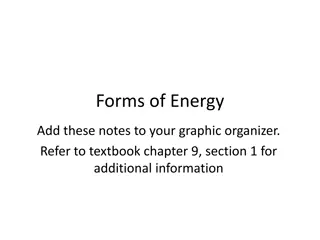 Forms of Energy and Energy Transformations