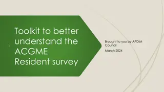 The ACGME Resident Survey: Insights and Guidelines