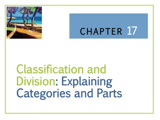 Classification and Division Essays