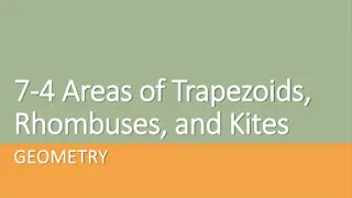 Geometry: Areas of Trapezoids, Rhombuses, and Kites