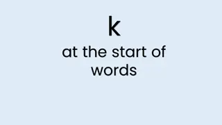 Discovering the K and C Spelling Rule