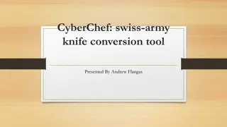 CyberChef: Swiss Army Knife Conversion Tool for Cyber Operations