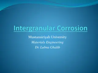 Intergranular Corrosion and Sensitization in Materials Engineering