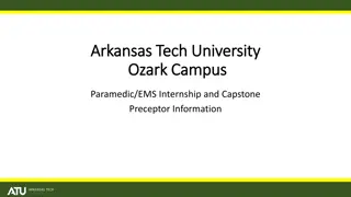 Arkansas Tech University Ozark Campus Paramedic/EMS Internship Information