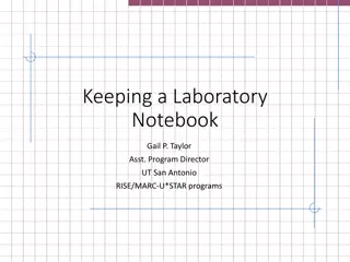 Essential Guidelines for Keeping a Laboratory Notebook