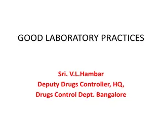 Good Laboratory Practices (GLP) in Pharmaceuticals