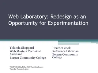 Redesigning Web Laboratory: A Journey of Innovation and Collaboration