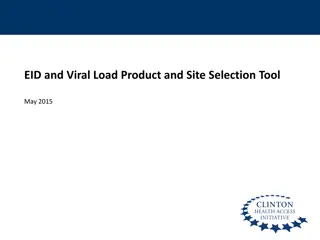 Facilitating Informed Product and Site Selection for EID and Viral Load Testing