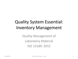 Laboratory Material Management: Ensuring Quality and Efficiency