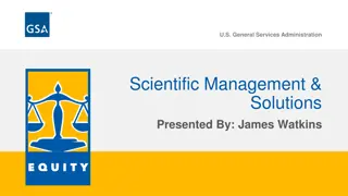 U.S. General Services Administration - Scientific Management & Solutions Overview