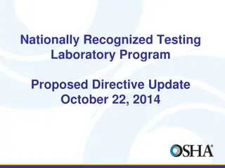 Proposed Updates to the Nationally Recognized Testing Laboratory Program