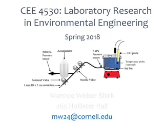 Exploring Environmental Engineering - CEE 4530 Laboratory Research Overview