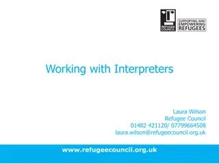 Effective Practices for Working with Interpreters in Refugee Support Services