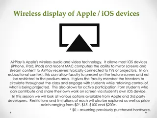 AirPlay Technology for Wireless Display in Education