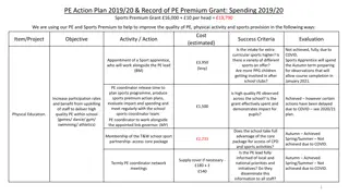 Sports Premium Grant Spending and Action Plan 2019/20