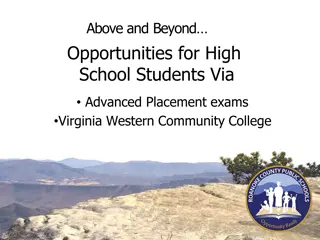 Enhancing High School Opportunities with Advanced Placement Exams at Virginia Western Community College