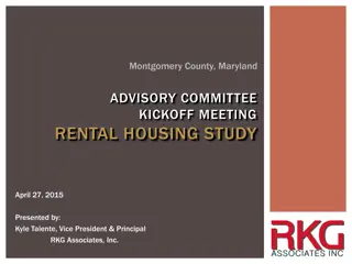 Rental Housing Study Advisory Committee Kickoff Meeting in Montgomery County