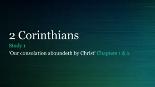 Themes in 2 Corinthians: Comfort, Grace, and Boasting