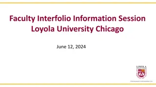 Faculty Promotion Process and Interfolio RPT at Loyola University Chicago