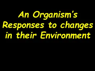 Organisms' Responses to Environmental Changes