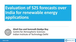 Evaluation of S2S Forecasts for Renewable Energy in India