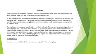 Exploring Emotions and Bullying in Key Stage 1 Lessons