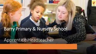 Apprentice Headteacher Opportunity at Barry Primary & Nursery School