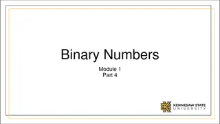 Binary and Decimal Number Systems