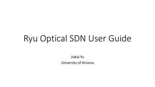 Optical SDN/NFV User Guide for Network Control & Management