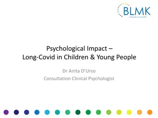 Psychological Impact of Long Covid in Children and Young People