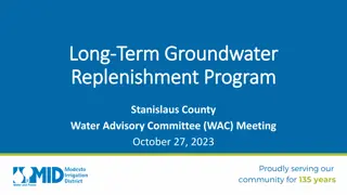 Sustainable Groundwater Management in Stanislaus County: A Comprehensive Overview