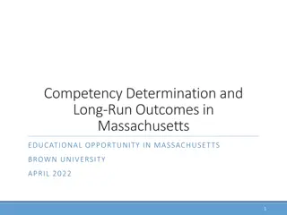 Massachusetts Educational Policy Study: Long-Term Outcomes & MCAS Scores