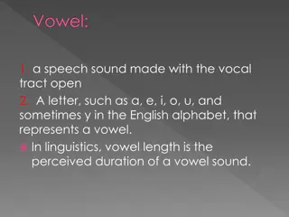 Understanding Vowels in English and Arabic